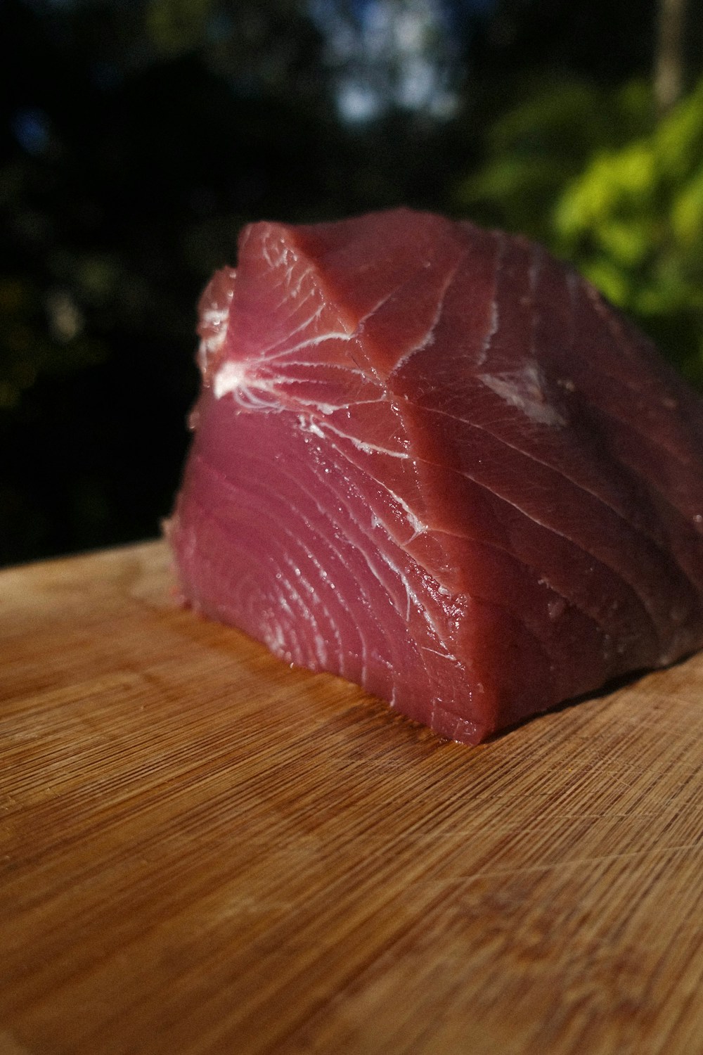 Fresh yellowfin tuna loin